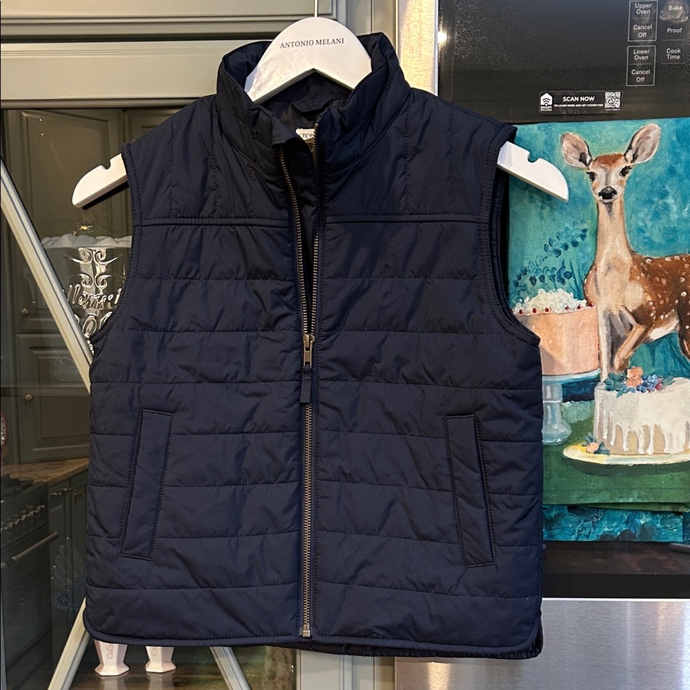 J. Crew Crewcuts Boys Navy Puffer Vest 8 NWT